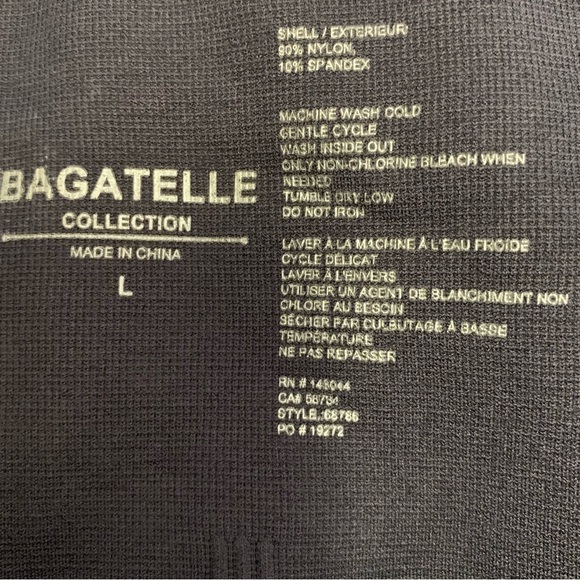 💰NWOT Bagatelle Collection High Rise Black Camo Leggings - Size L - Picture 6 of 7